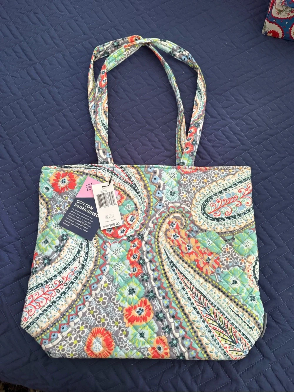 Vera Bradley “Tote” in Citrus Paisley NWT